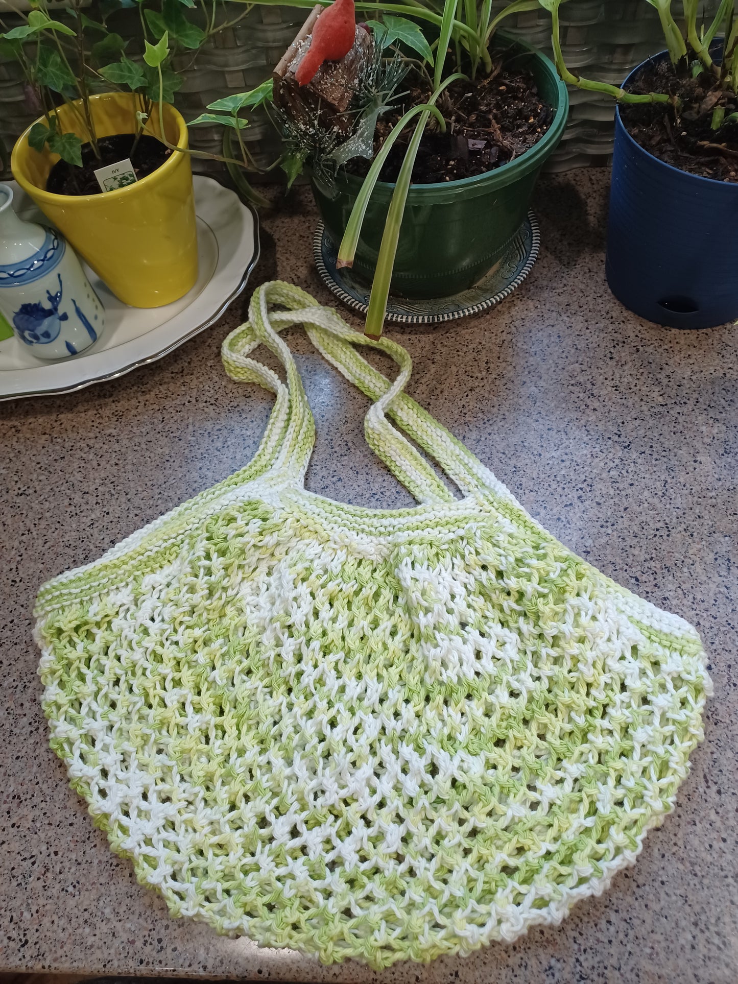 Knit Mesh Market Bag