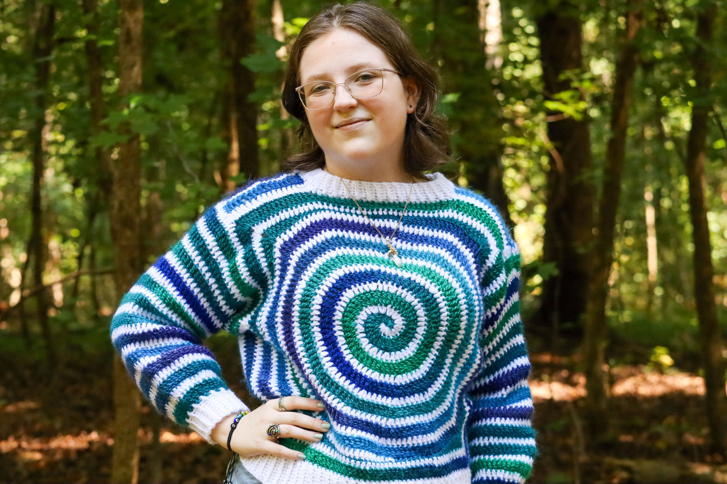 'Milky Way' Crochet Sweater