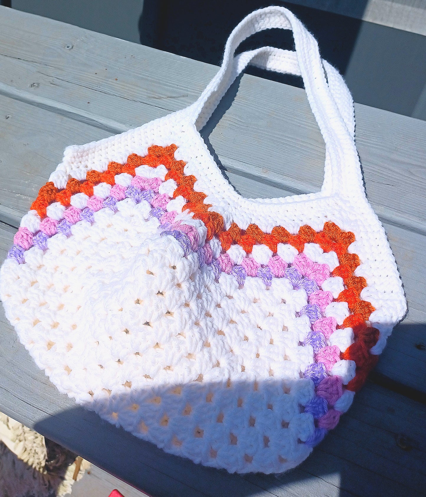 'Sunset Beach' Crochet Market Bag