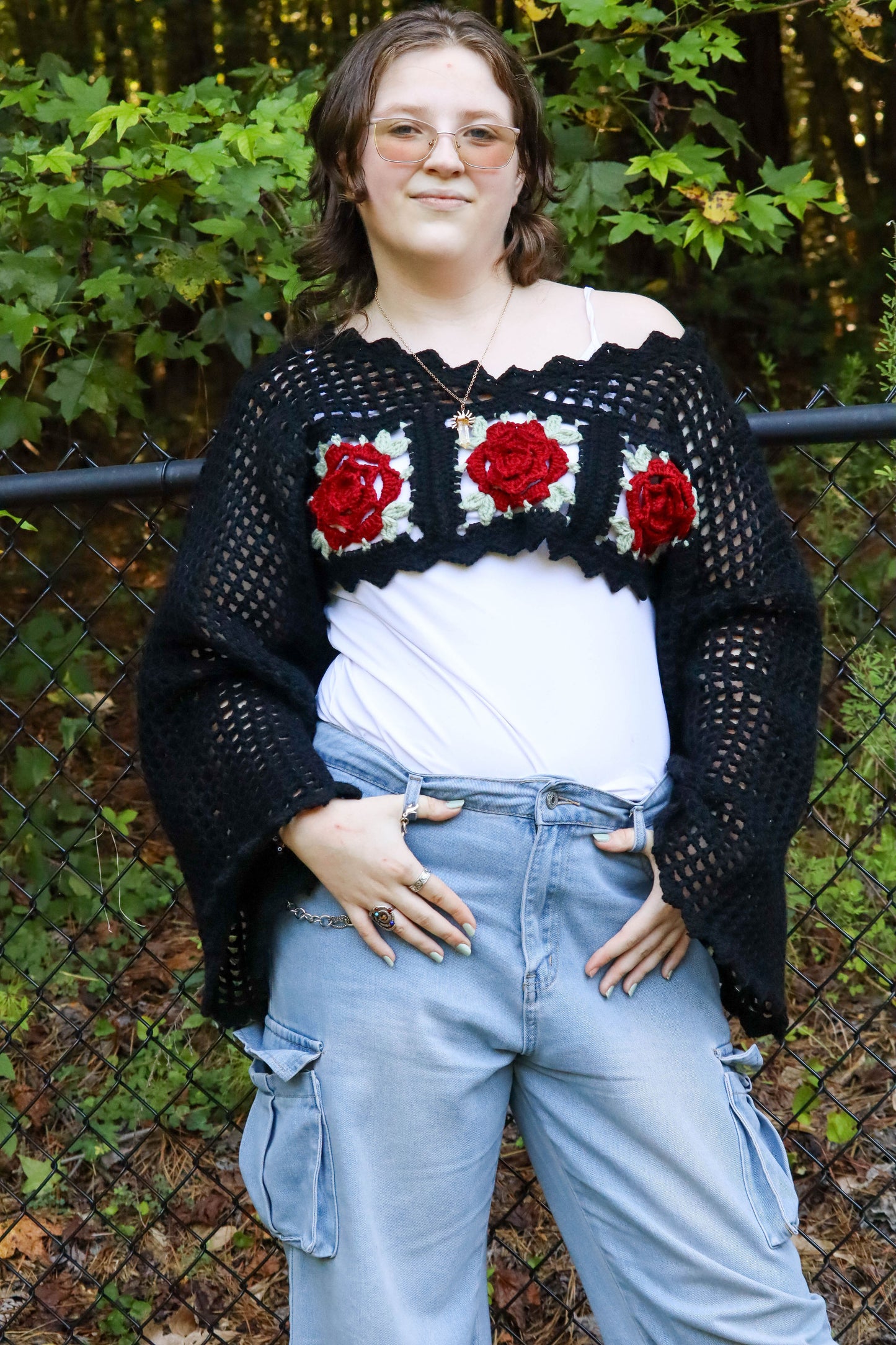 'Cigarette Daydreams' Crochet Shrug