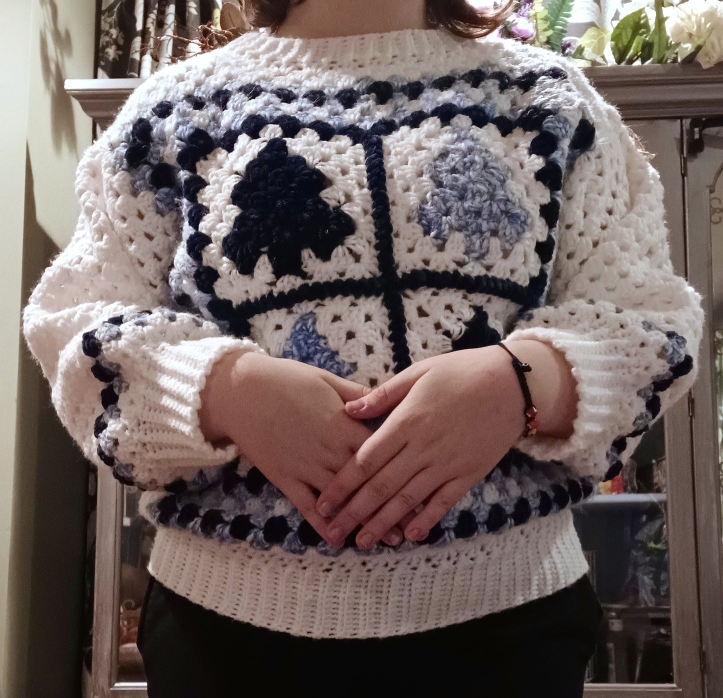 'Feelin' Frosty' Crochet Sweater