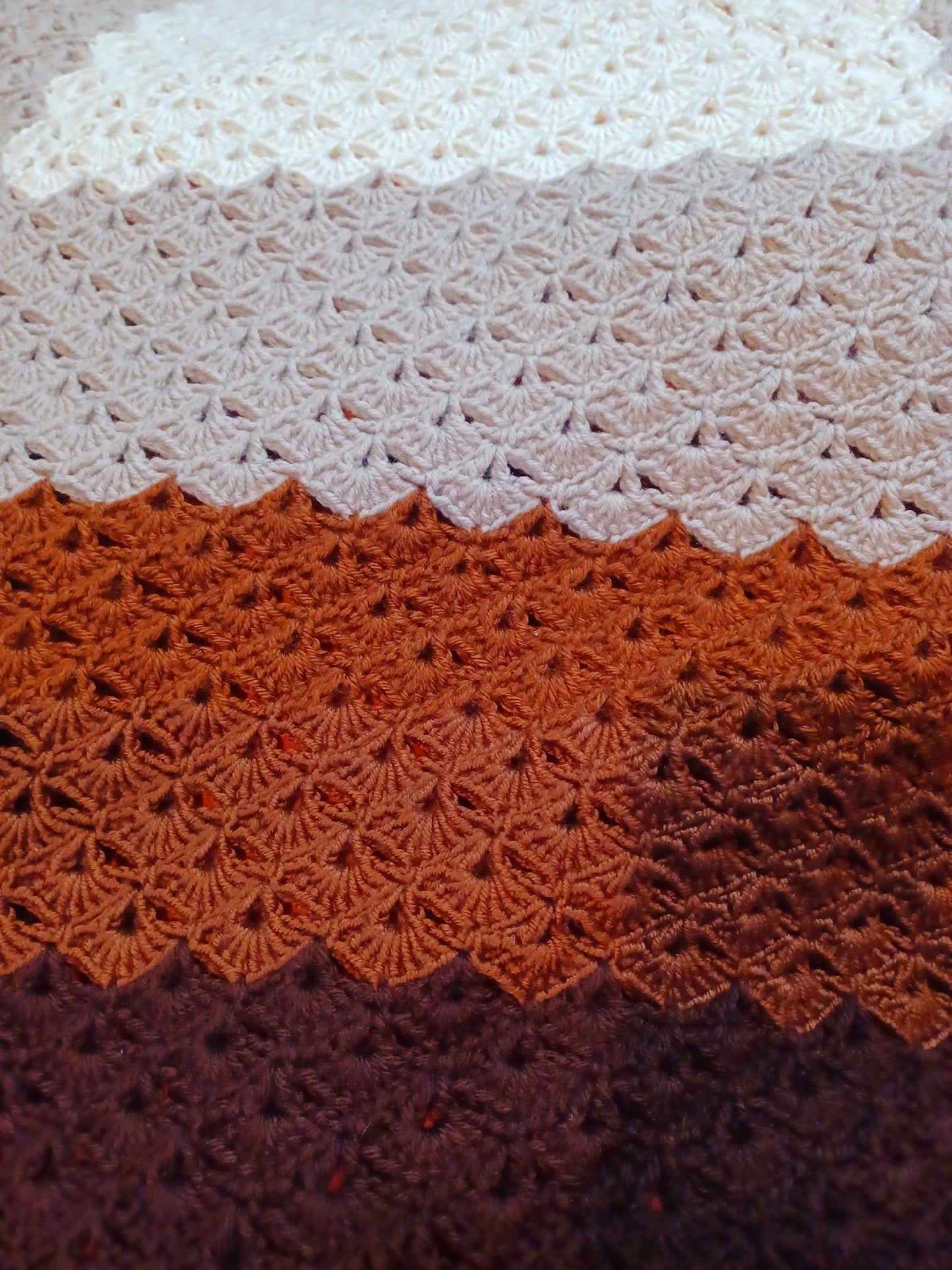 'Café Con Leche' Crochet Blanket
