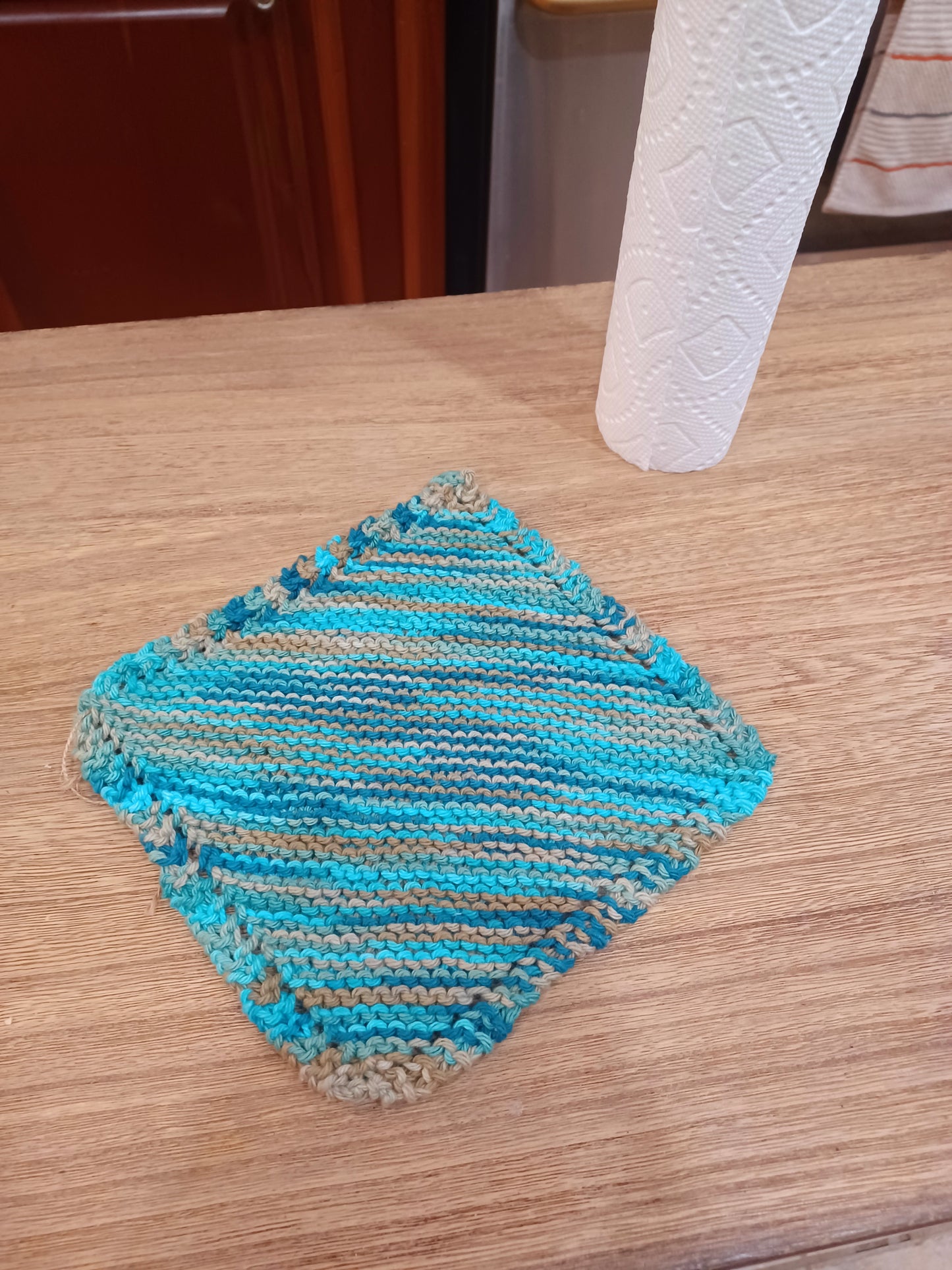 Knit Eyelet Washcloth