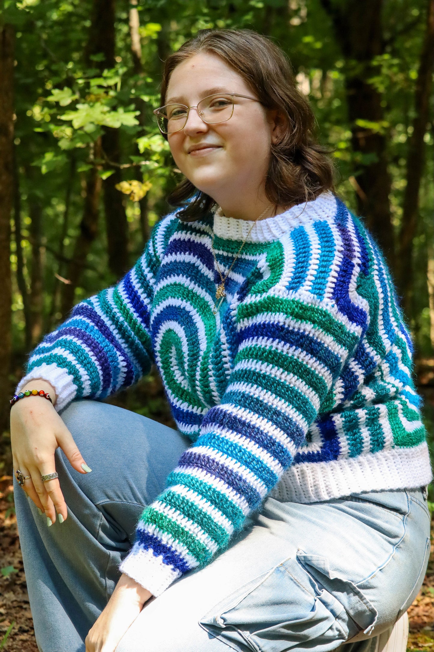 'Milky Way' Crochet Sweater