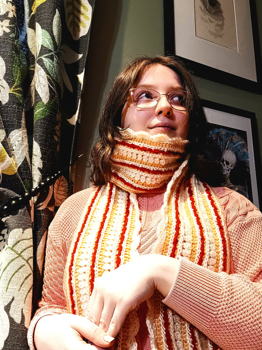 'Strawberry Shortcake' Crochet Scarf
