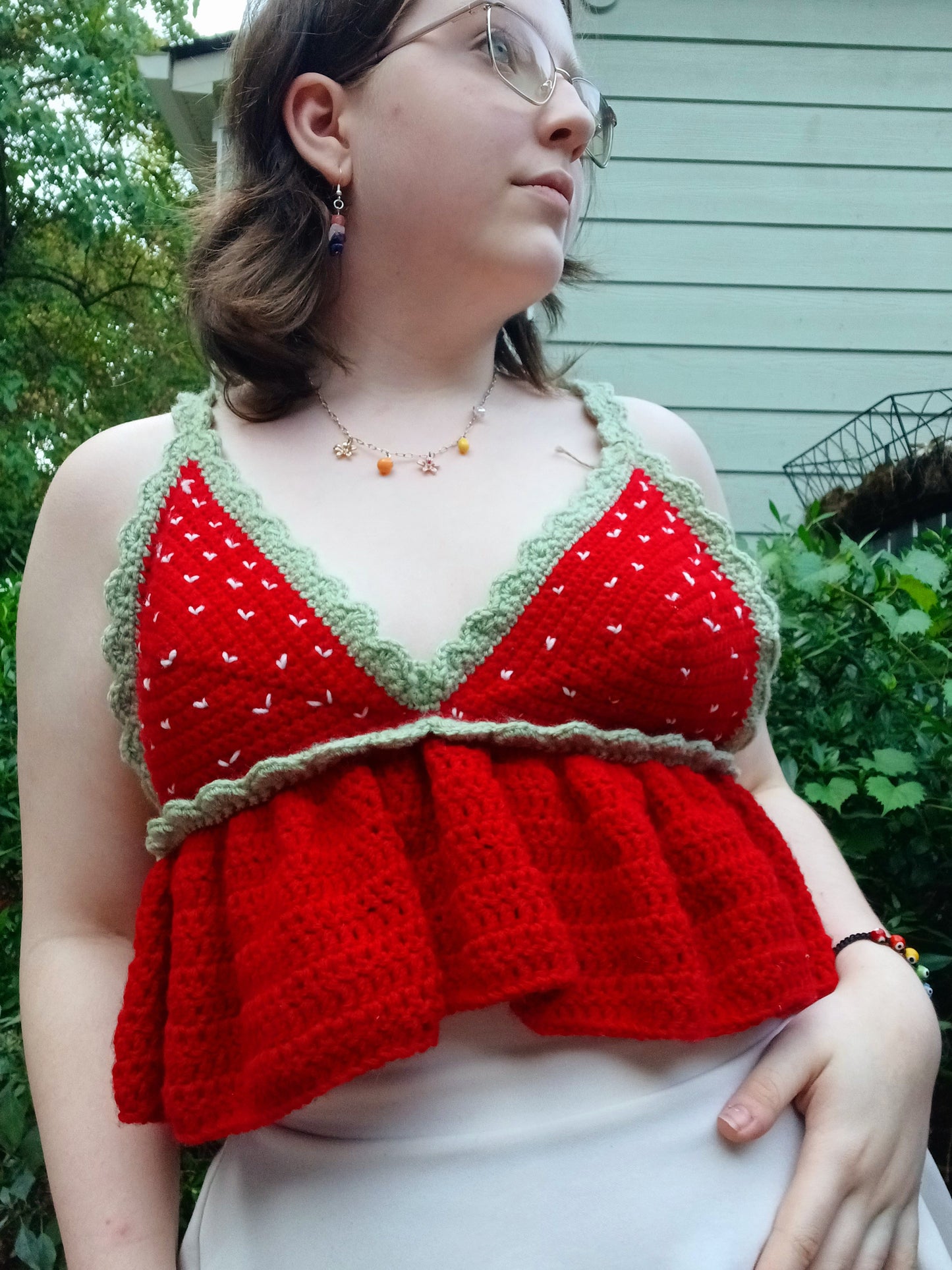 'Strawberry Fields' Crochet Top