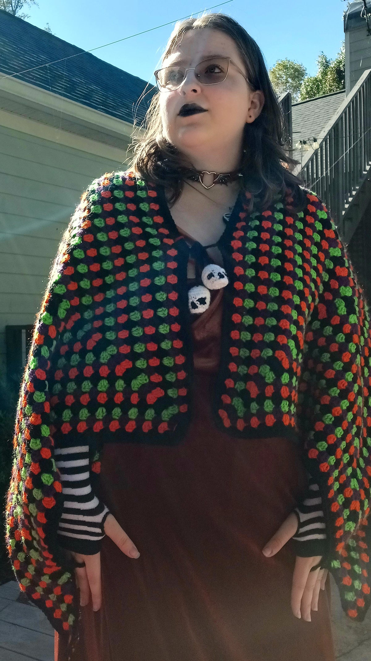 'All Hallow's Eve' Crochet Batwing Shawl
