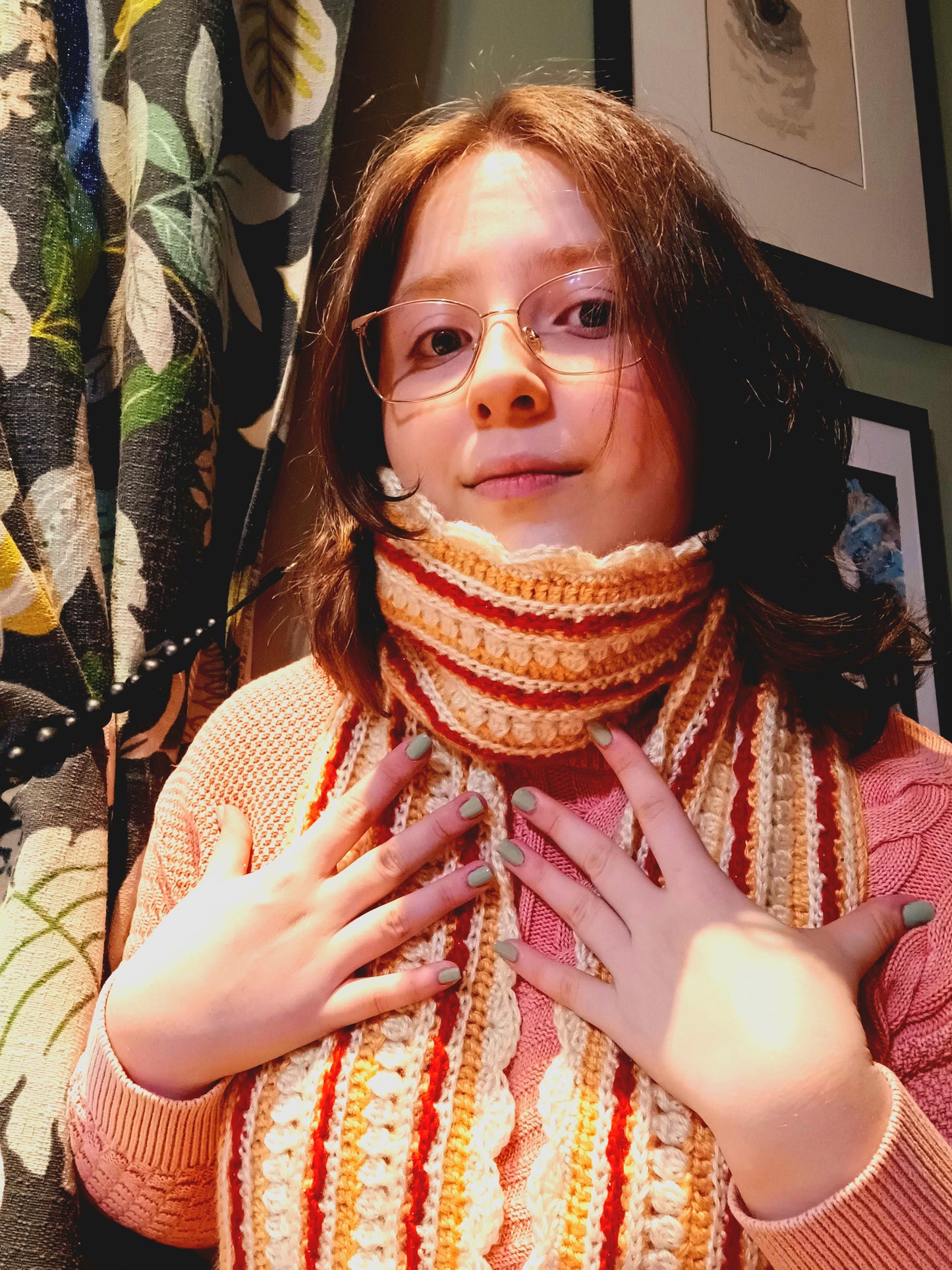 'Strawberry Shortcake' Crochet Scarf