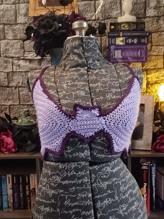 'Bratty Batty' Crochet Bralette Top