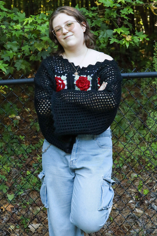'Cigarette Daydreams' Crochet Shrug