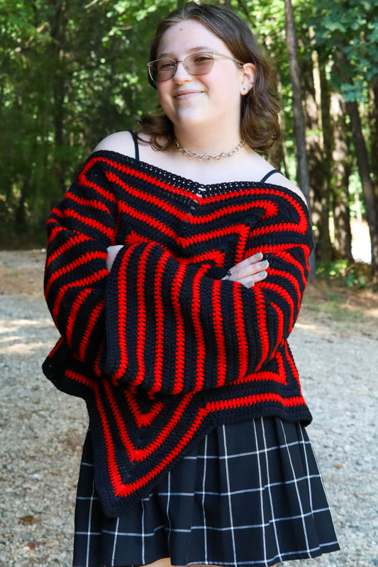 'Blood of the Stars' Crochet Sweater