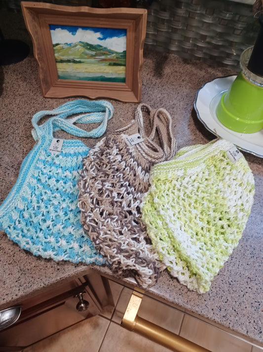 Knit Mesh Market Bag