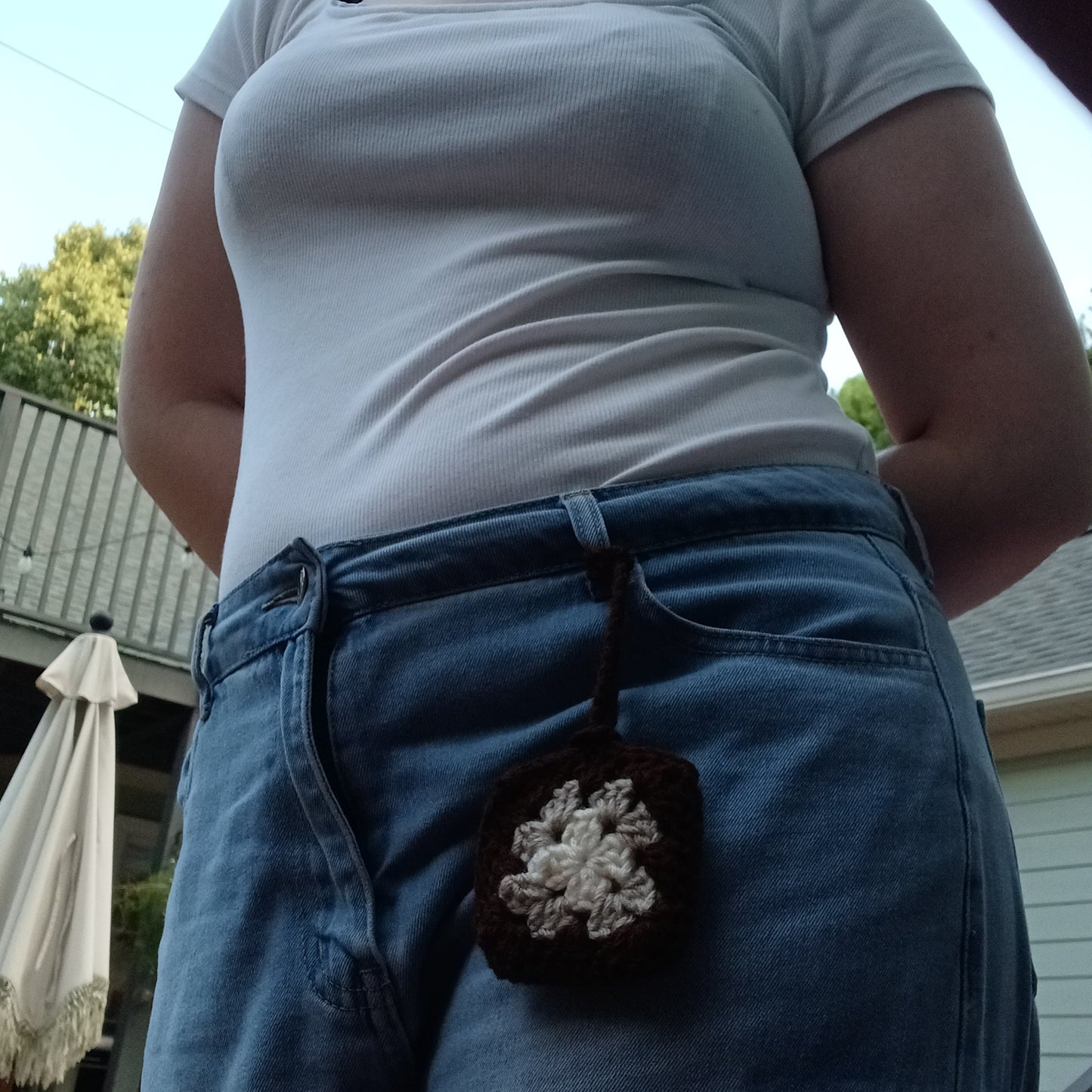 Crochet Granny Square Pouch