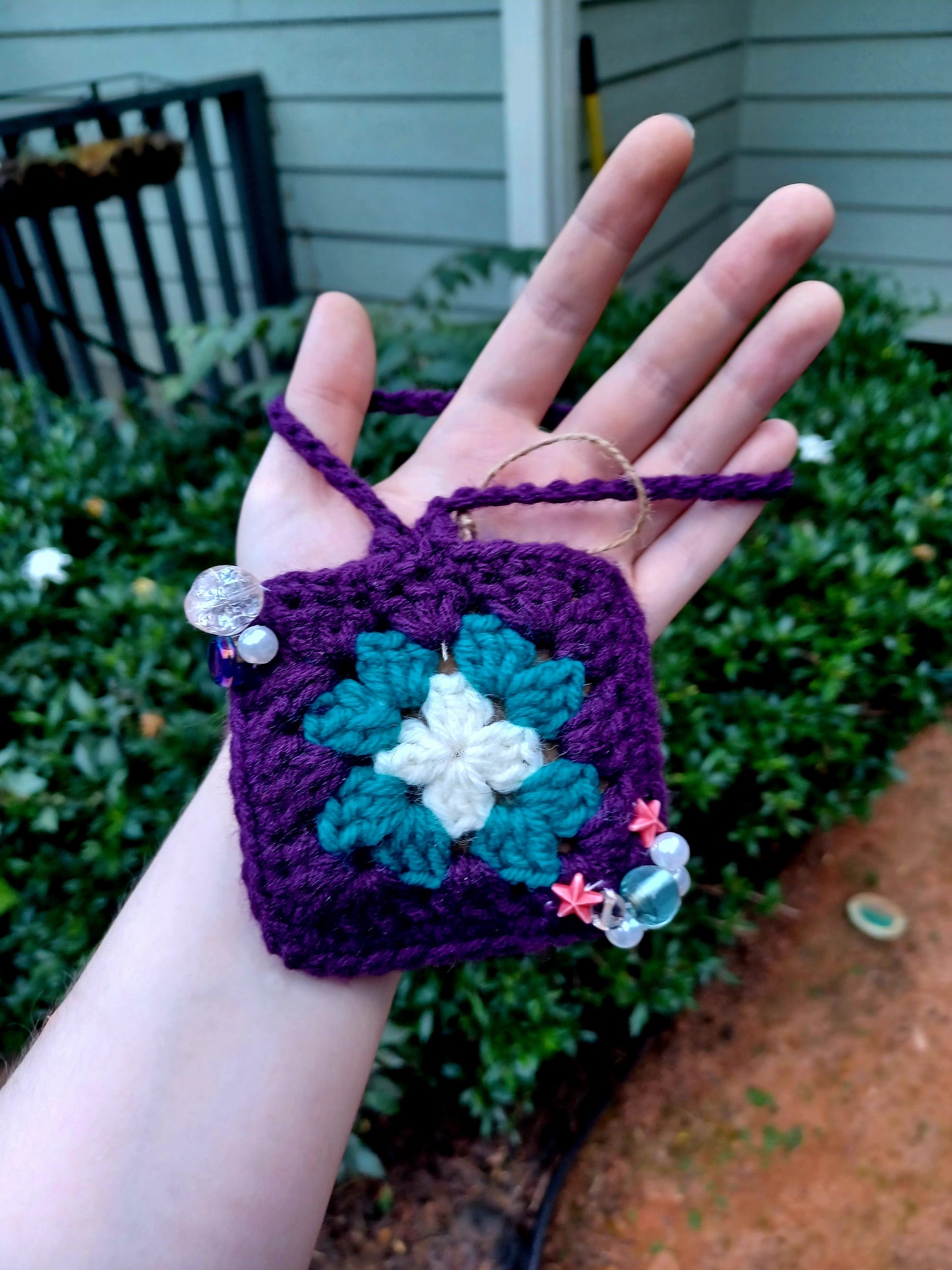Crochet Granny Square Pouch