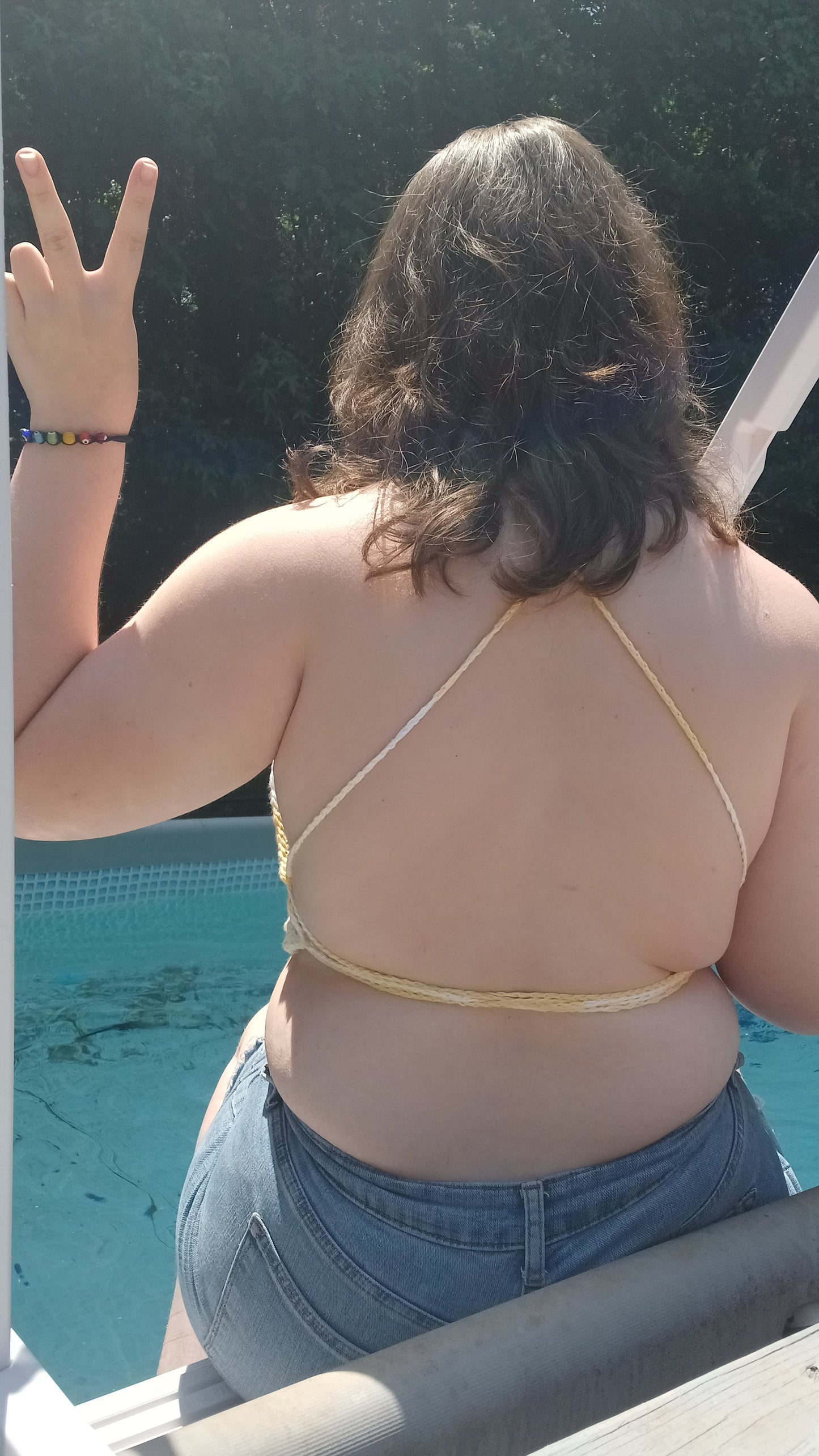 'Ray of Sunshine' Crochet Bralette Top