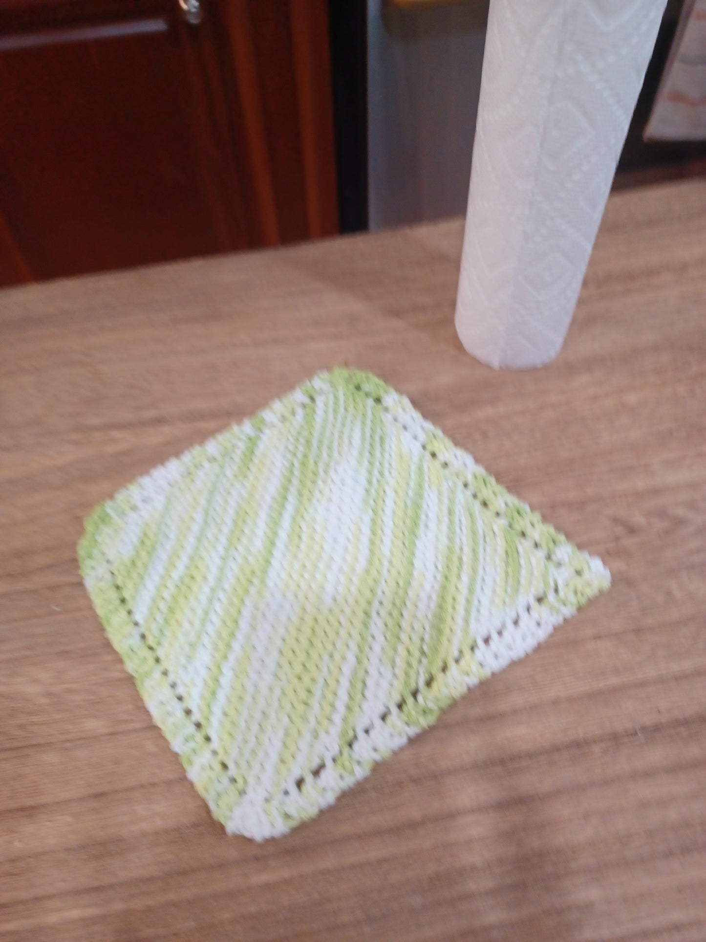 Knit Eyelet Washcloth