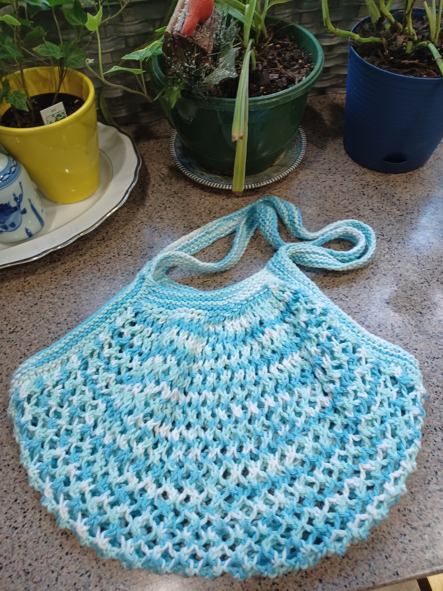 Knit Mesh Market Bag