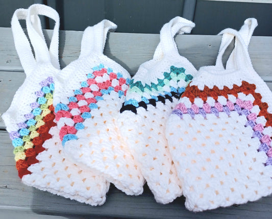 Custom Order Pride Crochet Market Bag