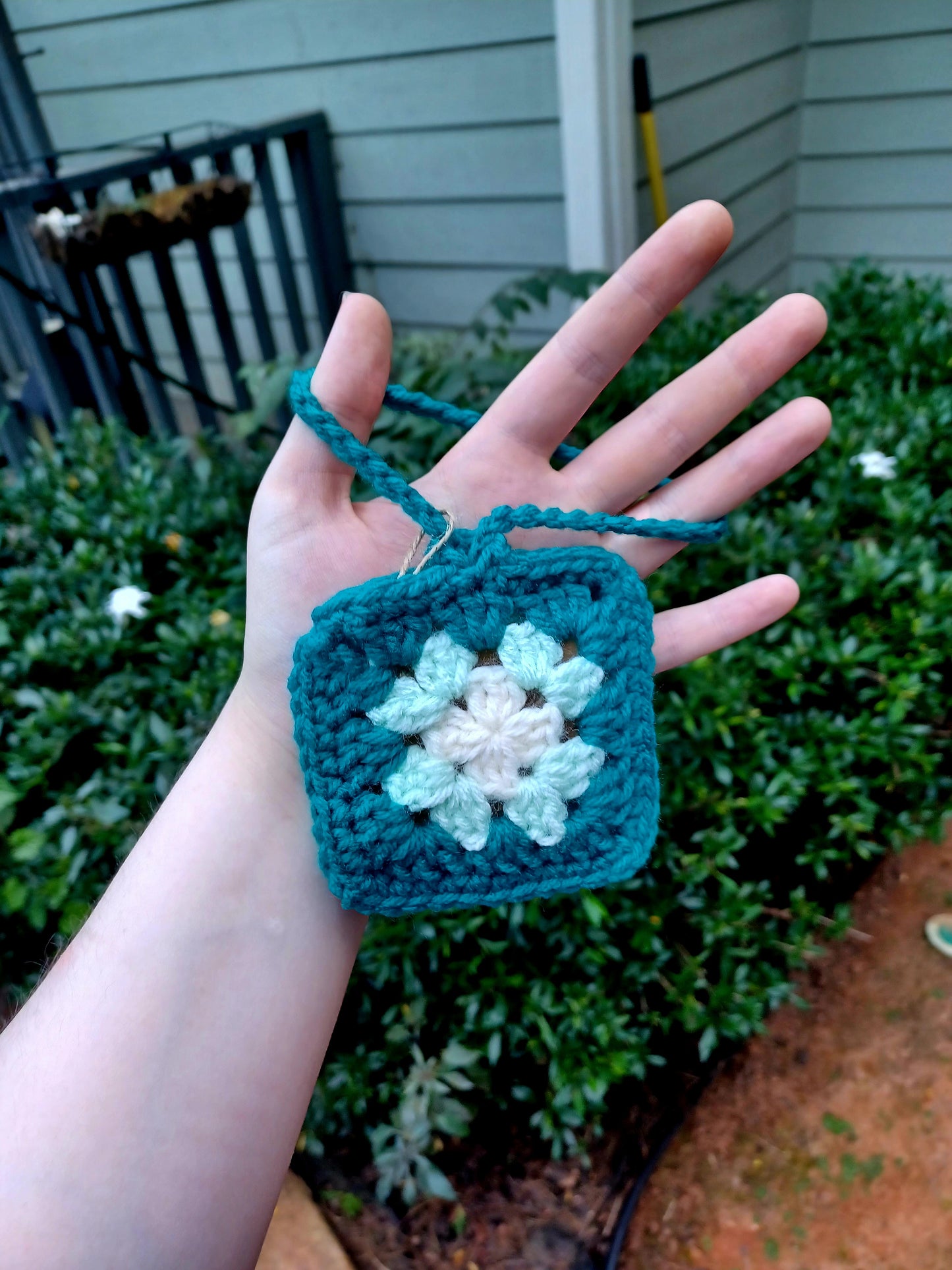 Crochet Granny Square Pouch